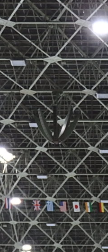 秋田県立スケート場の天井にモニュメント？みたいなものあるんですがこれってなんなんでしょうか？