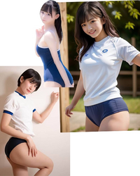 ジュニアアイドル　ブルマ　高校生 下の画像のような体操着・ブルマ・スクール水着、学生服系の「生... - Yahoo!知恵袋