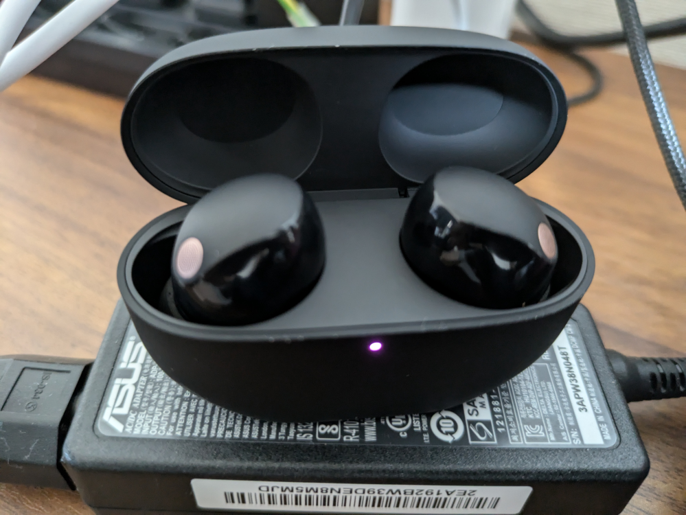 6日前にwf-1000xm5を買ったのですがイヤホンをケースに入れても 6日前にwf-1000xm5を買ったのですがイヤホンをケースに入れても