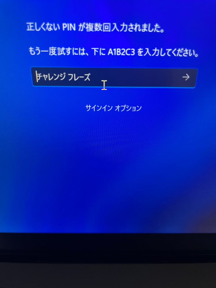 Surfaceのlaptop5で、PINを忘れてしまいこの画 - Yahoo!知恵袋