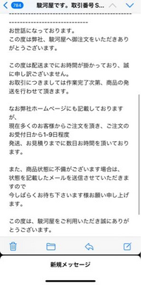 フミシュナ 4枚　発送通知付きトラブルの問題なし 駿河屋で商品を購入したのですが問い合わせいないのに毎日この