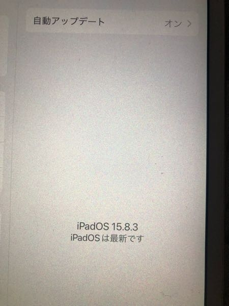 iPadmini4なのですがOSをアップデートしても15.8までしか出