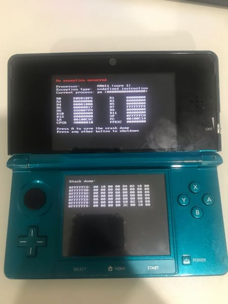 NintendoDSになります！壊れてるところなどはありません！書類も全部あり！ 久しぶりに3DSをやろうとしたらこのエラー画面が出てきて何も