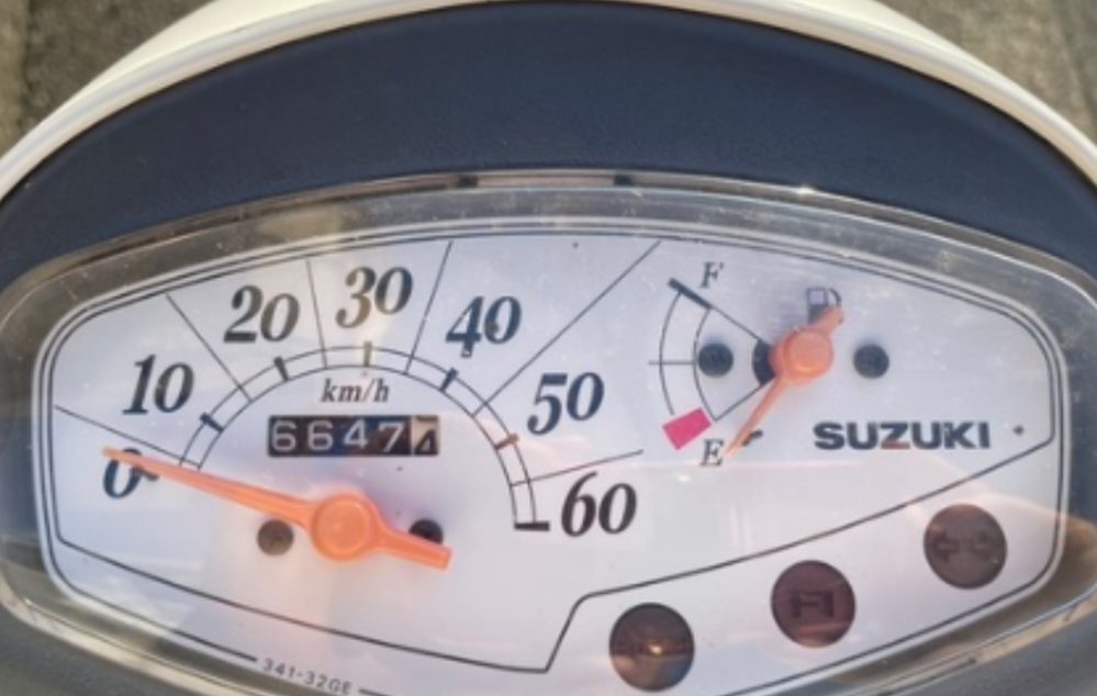 あるた 原付レッツ4なんですけどこれって走行距離は66474kmです - Yahoo