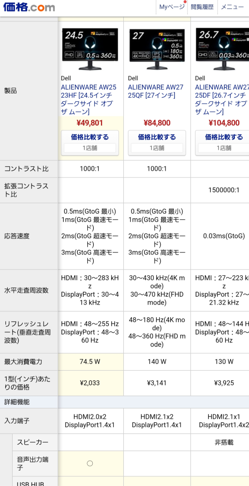 ゲーミングモニターについて教えてください応答速度0.5と0.03だと体感