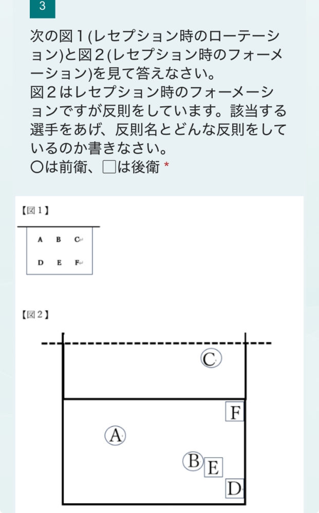 バレーボールについての問題を解いているのですが、全くわかりません…