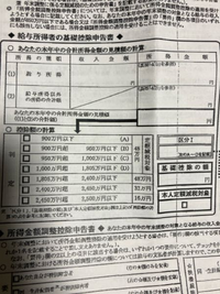 パート先から給与所得者の基礎控除申告書が郵送されました。
私は旦那の扶養に入ってます。
パート収入は今年の7月から始めて12月まで見込み含めてトータル16万です（交通費込み） この場合の記入例を教えてください。

書いたことがないので分かりません。
詳しい方、教えてください。