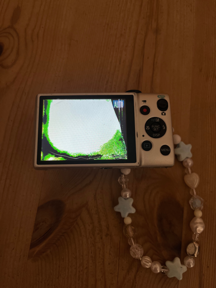 普段使用しているデジカメの液晶がカビみたいなものに覆われてし
