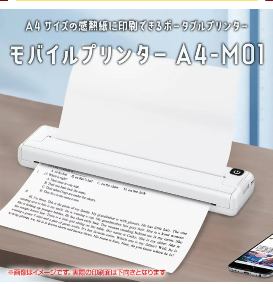 こちらのプリンターの 商品は感熱紙と書いてあるが 普通紙じゃ印刷できないのですか?