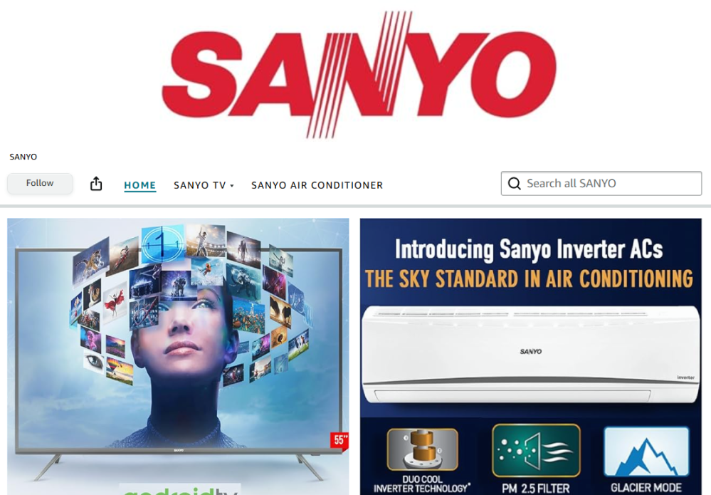 インドのSANYOブランドは消滅したのですか？ 2019年には「パナ、ＳＡＮＹＯのエアコンをネット販売」などの記事もありましたが、今インドAmazonなど見ても販売中のSANYO製品が見当たりません。 スマートテレビも全部Out of Stockになっています。 Panasonicブランドへの移行が成功したのでしょうか？？