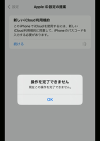 iCloudの更新？が出来ず困っています。
写真のようにでますが、何が原因ですか？
iCloud+で課金しているので容量はあるはずです。 