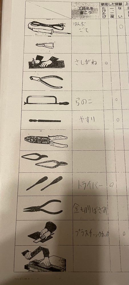 急募 宿題です この写真の工具の名前を教えてください