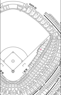 東京ドームの座席について質問です。２０ゲートグランド一塁側８通路４列8... - Yahoo!知恵袋
