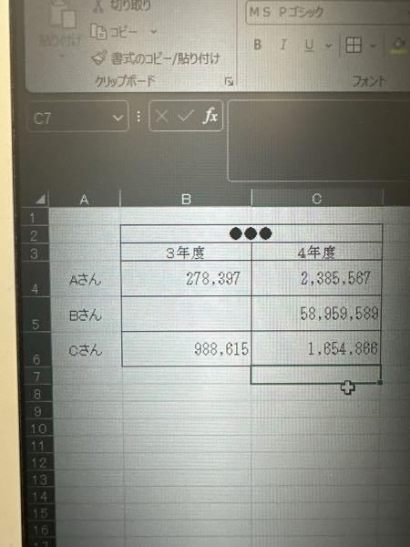 「C7」セルに、C列に数字が入っていて、かつB列にも数字が入っている人の数をカウントする関数を入れたいのですが、どのような関数組めばいいのでしょうか。。。 この場合だと、B列にも数字が入っている人は、AさんとCさんなので、2と入れたいということです。 初歩的な質問で大変お恥ずかしいところですが、有識者の方ご教示いただけますと幸いです。