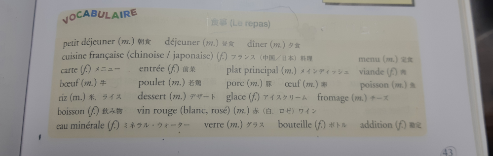 このフランス語の単語の読みを教えていただきたいです。