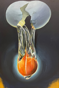 画家の卵の絵です。 画家の卵の絵です。