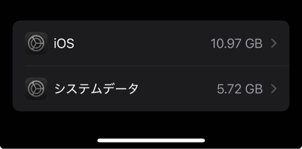 iosやシステムデータが使っている容量を減らす方法はありますか？また、皆さんもこれくらい使われているのでしょうか？