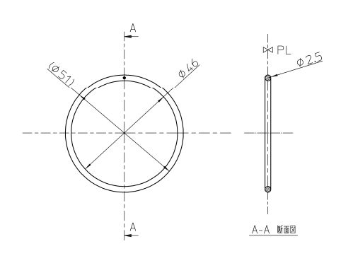 画像のサイズのゴムパッキンを探してるのですが、直径何mmの物を買えばよいでしょうか？ 詳しい方、よろしくお願いいたします。