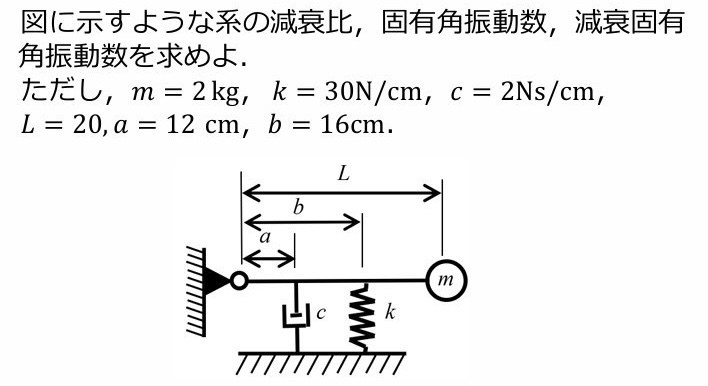 単位についてです。ばね定数kと長さの単位をmに変換する必要がありますか？