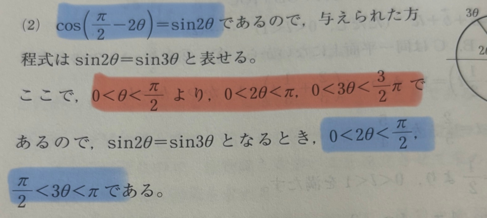 赤線のところは理解出来るのですが青線のところがわかりません！！助けてください！！