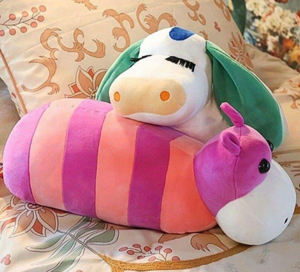 ハウルの部屋のぬいぐるみについてです。この牛さんぬいぐるみは