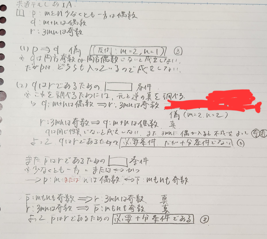 数学模試の復習をしてるのですが これって書きすぎ(時間の無駄)ですか？