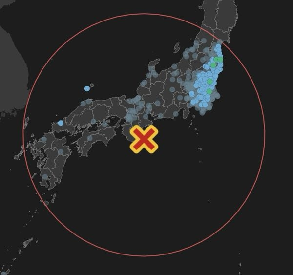 たまに震源地より遠いところの方が近いところより大きく揺れるのはどうしてですか？ ↓さっきの地震