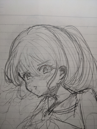 中1です。イラストを書いてみたのですが、評価よろしくお願いし 