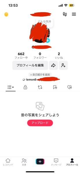 至急TikTokの自分のプロフィールにLemon8のプロフィールがなぜ