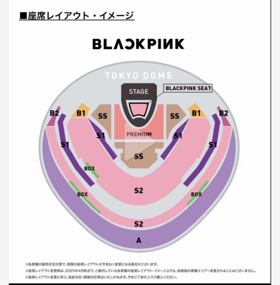 BLACKPINKの2025年のワールドツアーについて質問です。チケッ black pink チケット２枚