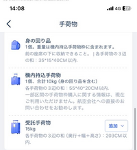 先日トリップドットコムで予約したのですか、下の受託手荷物の表示の仕方は〈１個預けることができる〉という判断でよろしいでしょうか。 