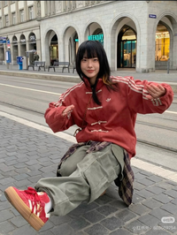 adidasアディダス 中国限定 蛇年トラックジャケット 赤 adidasアディダス 中国限定 蛇年トラックジャケット 赤) Lサイズ