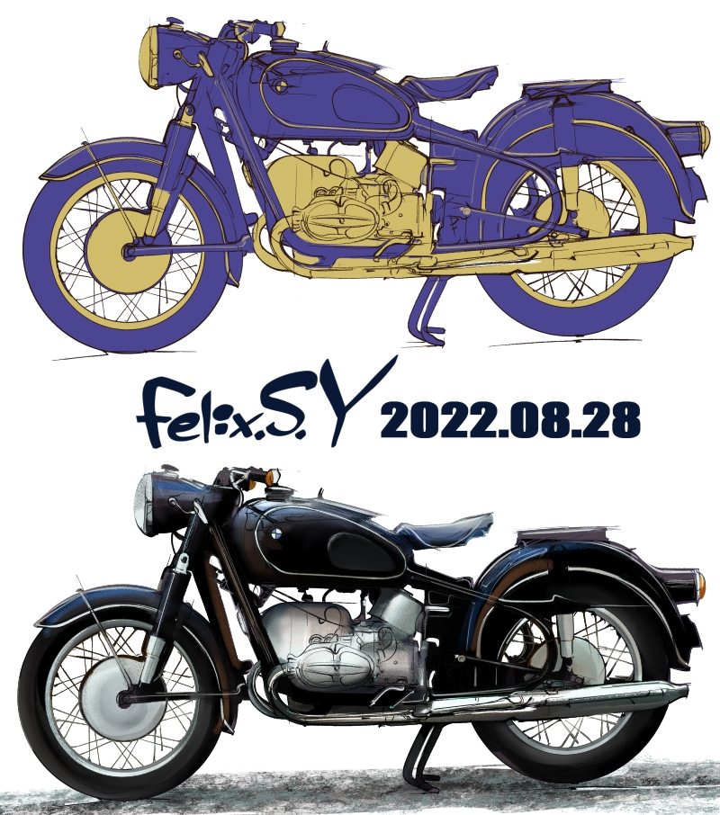 ☆☆おはようごじゃいマシユマロ！ 新車カテのみなシャン！ ボクは小学生でしゅ。 朝の５分ラクガキ絵でしゅ。何を描いたか、分かりマシュかあ？