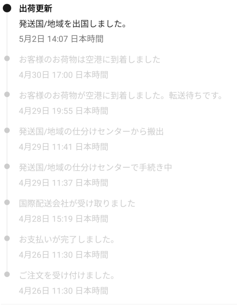 お話決まりました。現在配送待ち。 アイテムは発送されたが、まだ発送されていない : r/Aliexpress
