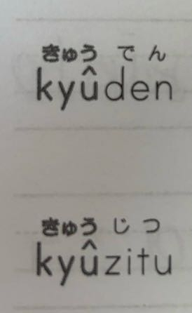 kyudenとkyuzituってuになんで︿ こんなやつついてるんですか？