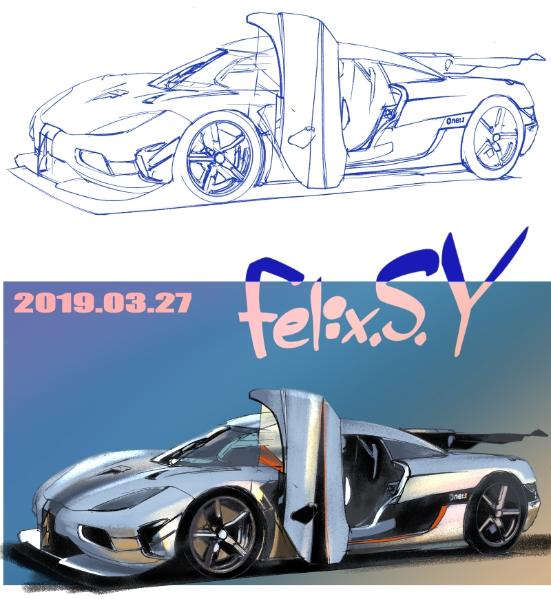 ☆☆おはようごじゃいマシユマロ！ 新車カテのみなシャン！ ボクは小学生でしゅ。 朝の５分ラクガキ絵でしゅ。何を描いたか、分かりマシュかあ？