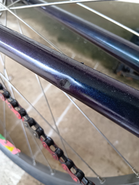 NITTO NJS シートポスト 27.2mm ピストバイクの凹みについて。njsのクロモリピストバイクに写