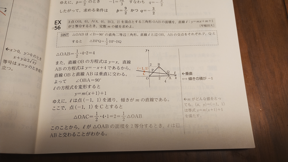 青チャート数学Ⅱの図形と方程式の問題です。解説の「このことか