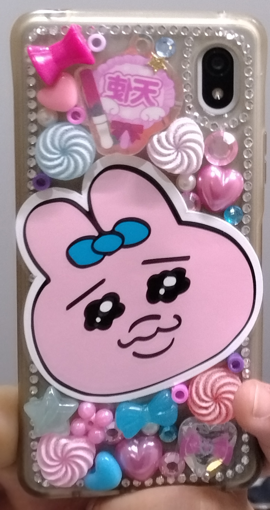 デコ電について質問です。こんな感じのデコ電を作ってみたのですが