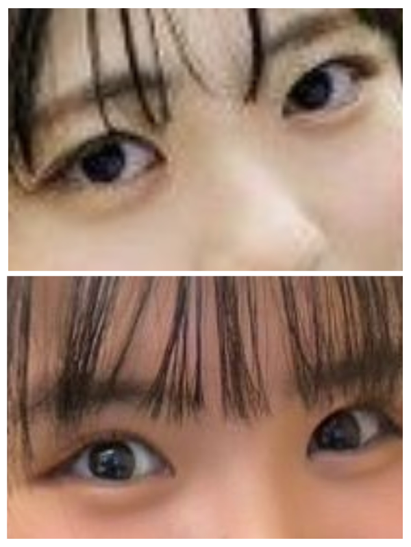 アイドルパーツクイズPart２ 画像の女性アイドルは 上下それぞれ、誰でしょう？