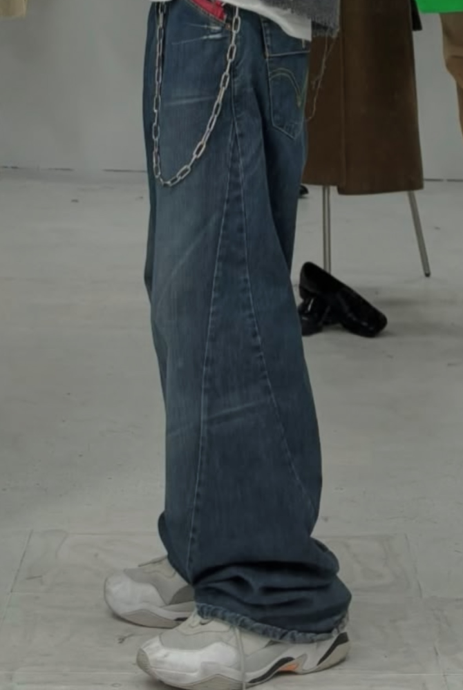 Palm Angels トラックスーツパンツ サイズ不明 Palm Angels - レザー エフェクト ルーズ トラックパンツ | HBX