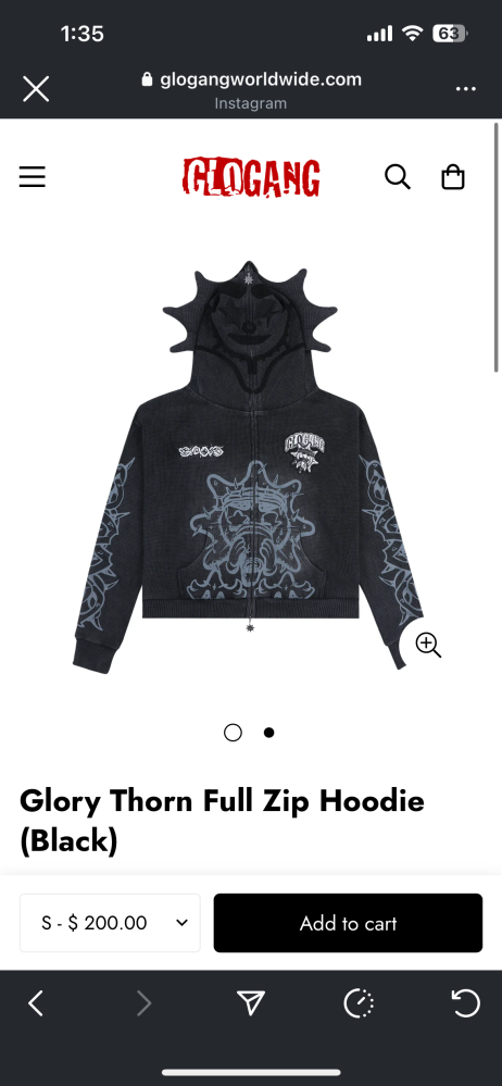 GLOGANGのジップパーカーについてなのですがこの画像のやつって他の