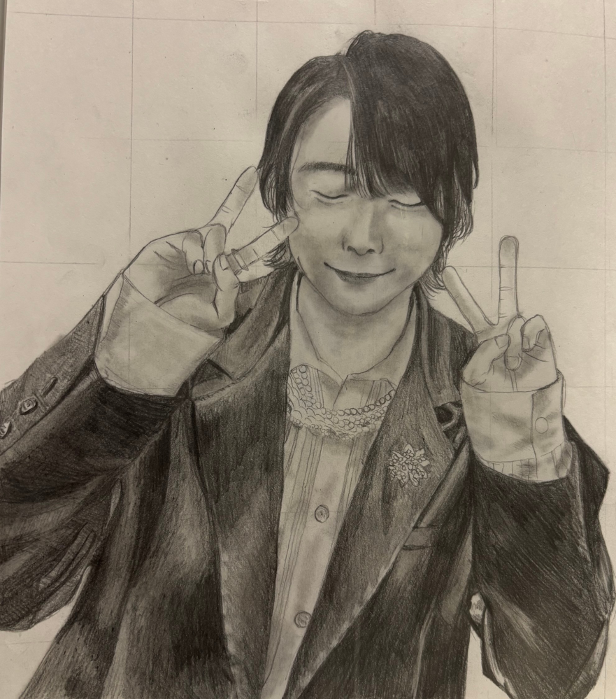 中1です！Mrs.GREENAPPLEの大森元貴さんを描きま... - Yahoo!知恵袋