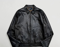 Ralph Lauren ラムレザー　Lサイズ RALPH LAUREN ジャケット ラムレザー ライダース風 ブラック
