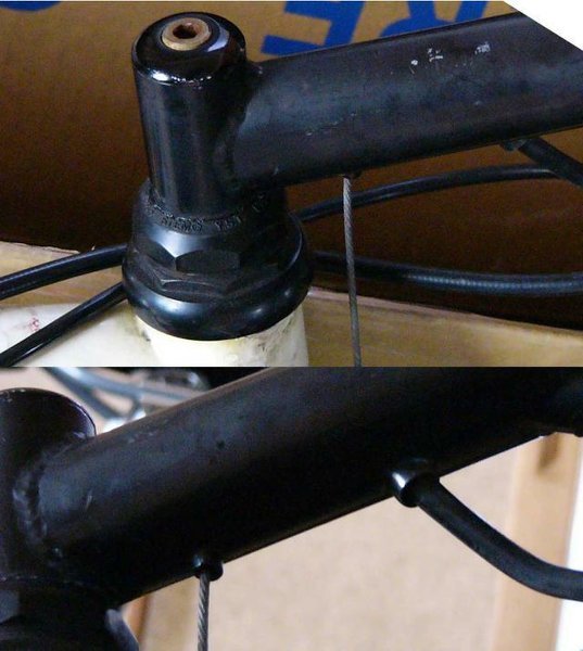 古いMTBのスーパーオーバーサイズヘッドシュレッドステムをア