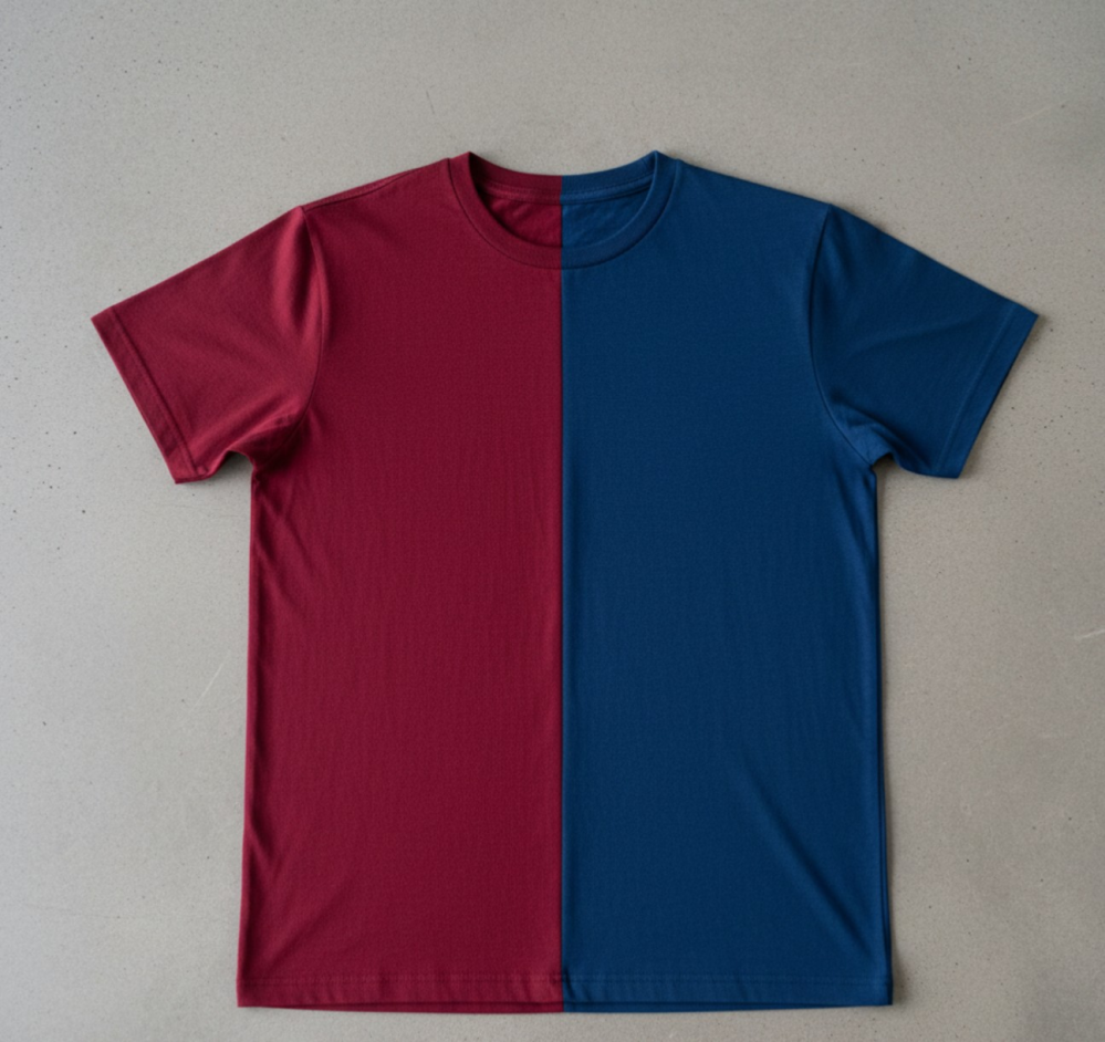Tシャツのリメイクをしたいと思っています。2枚のTシャツを中