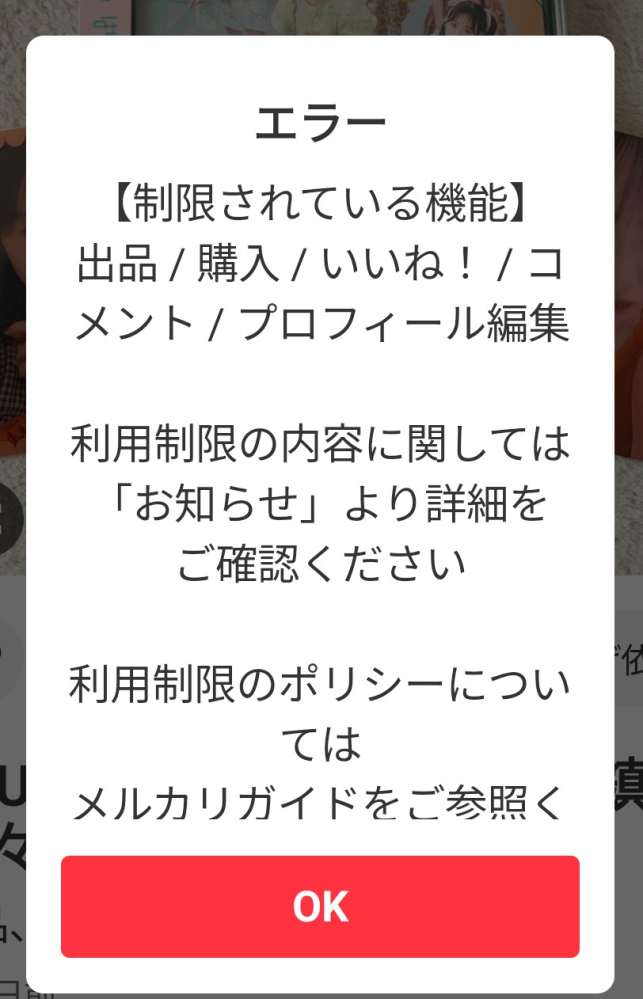 助けてください！メルカリで物を買おうとしたら、このような画面