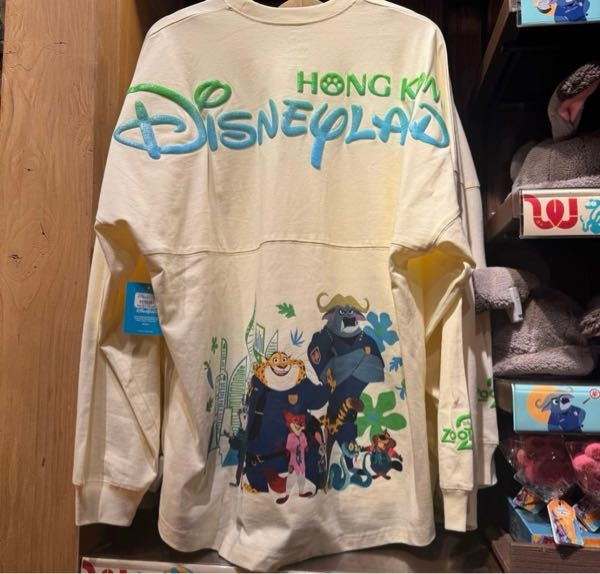 香港ディズニーランドで発売したズートピアのスピリットジャージ