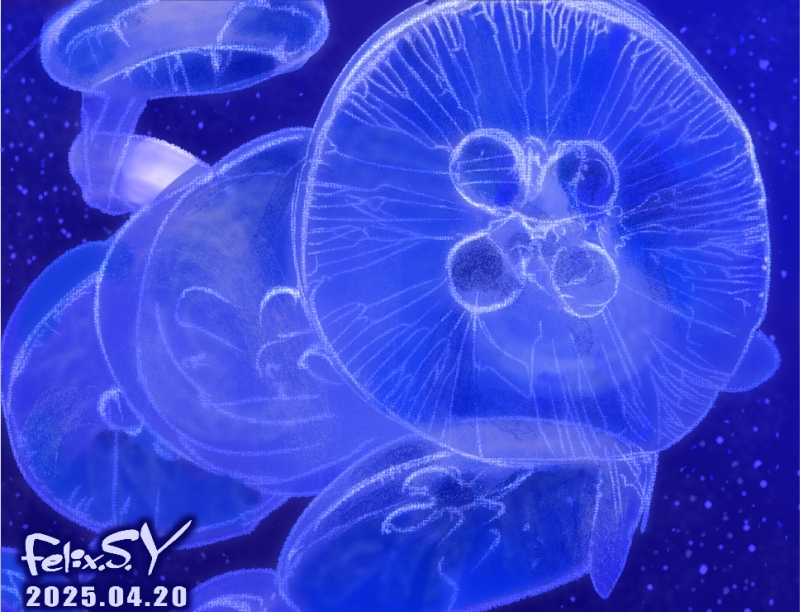 ★おはようごじゃいマシユマロ！ アクアリウムカテのみなしゃん！ 気温の低い金曜日、朝の５分のラクガキ絵でしゅ。何を描いたか、分かりましゅかあ？