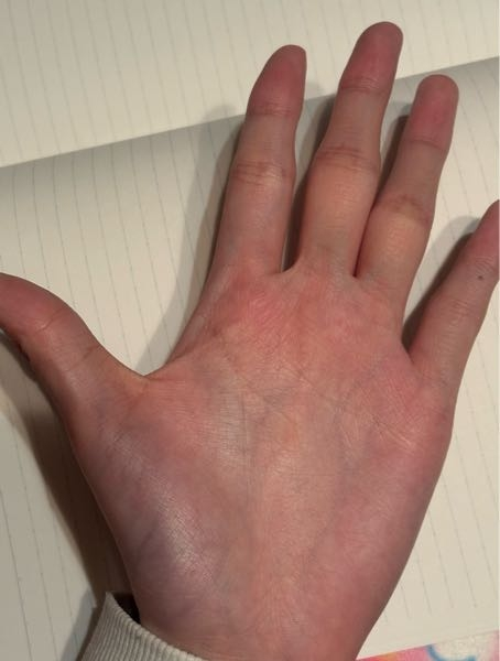めちゃくちゃ手相が薄いです。写真に撮れるのはこれが限界でしたが